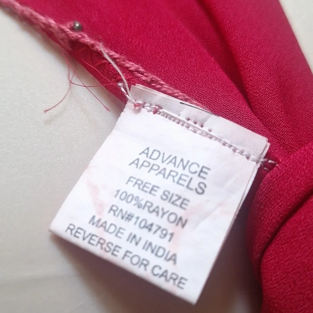 Advance Apparels red rayon